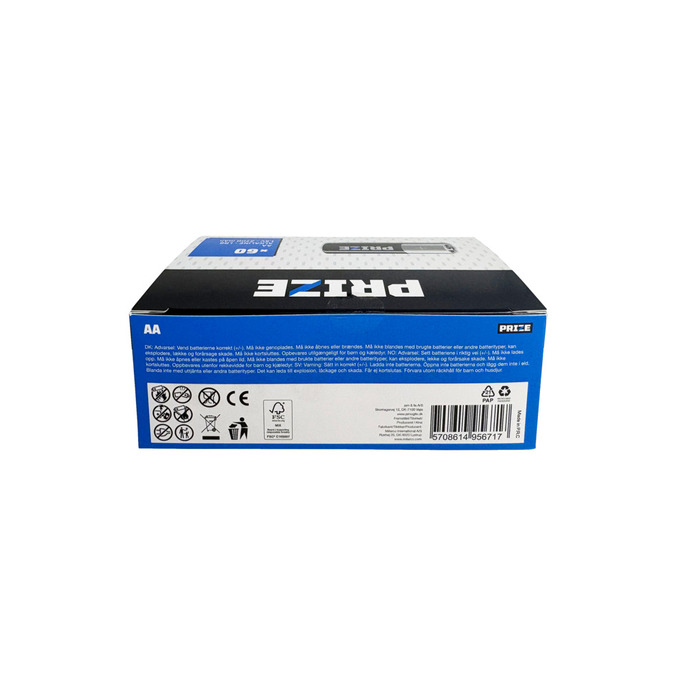 Batteri superalkaline AA 60-pk. - PRIZE®